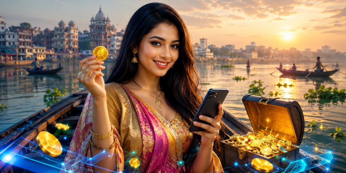 বরিশালে মোবাইলে ক্যাসিনো উপভোগ করছেন বাংলাদেশি মডেল