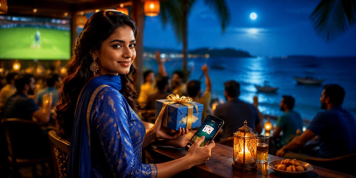 সেন্ট মার্টিনে সালওয়ার কামিজ পরা নারী ক্রিকেট বেটিং উপভোগ করছেন