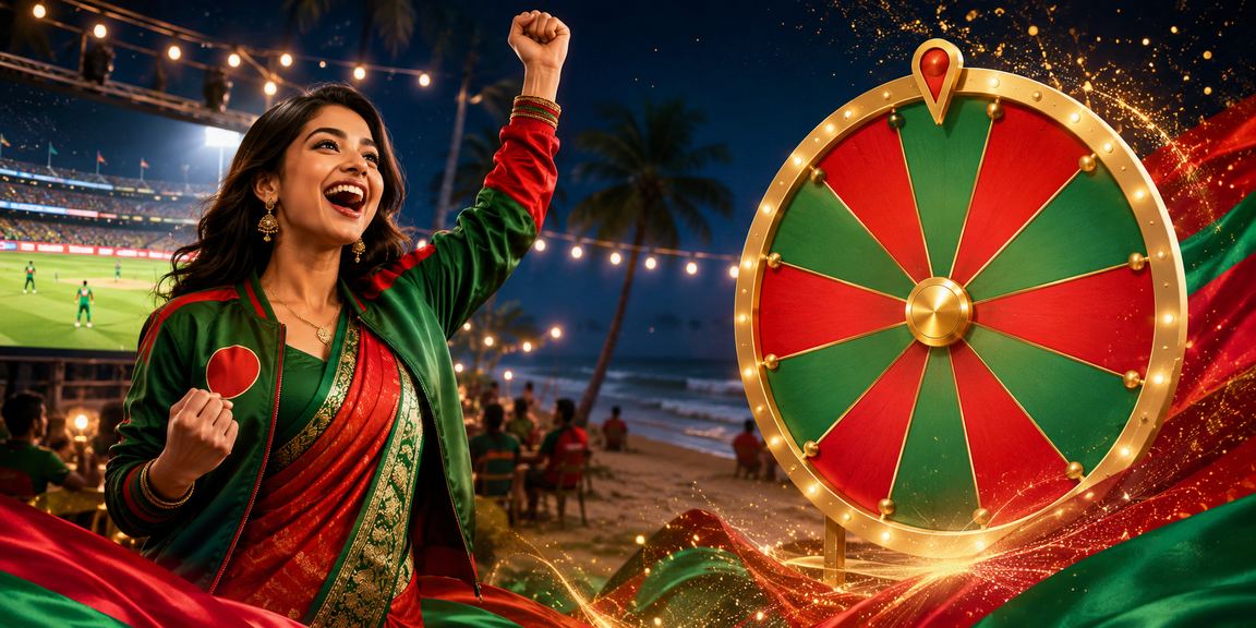 সেন্ট মার্টিনে শাড়ি পরা নারী 7025 - এ ক্রিকেট বেটিং উপভোগ করছেন